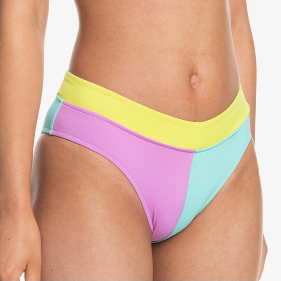 🪁QUICKSILVER BRAND NEW COLOR BLOCK HIGH WAIST BIKINI BOTTOMS SIZE XL - Picture 1 of 6